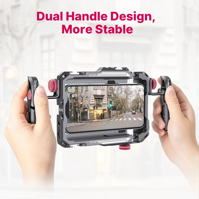 📸 Ulanzi Lino – Suporte Profissional para Vlog & Fotografia 🎬 | Compatível com iPhone & Android (5.4'' a 6.7'') 🎥